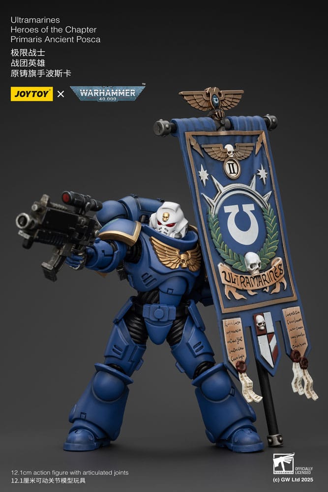 Warhammer 40k Actionfigur 1/18 Ultramarines Heroes of the Chapter Primaris Ancient Posca 20 cm