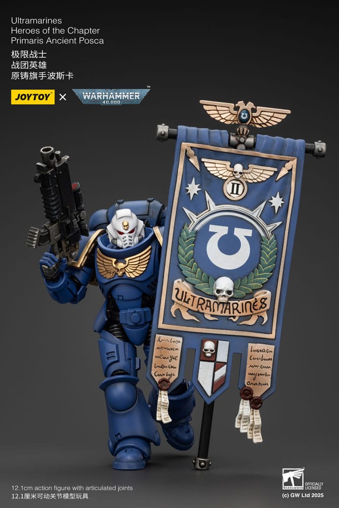 Warhammer 40k Actionfigur 1/18 Ultramarines Heroes of the Chapter Primaris Ancient Posca 20 cm
