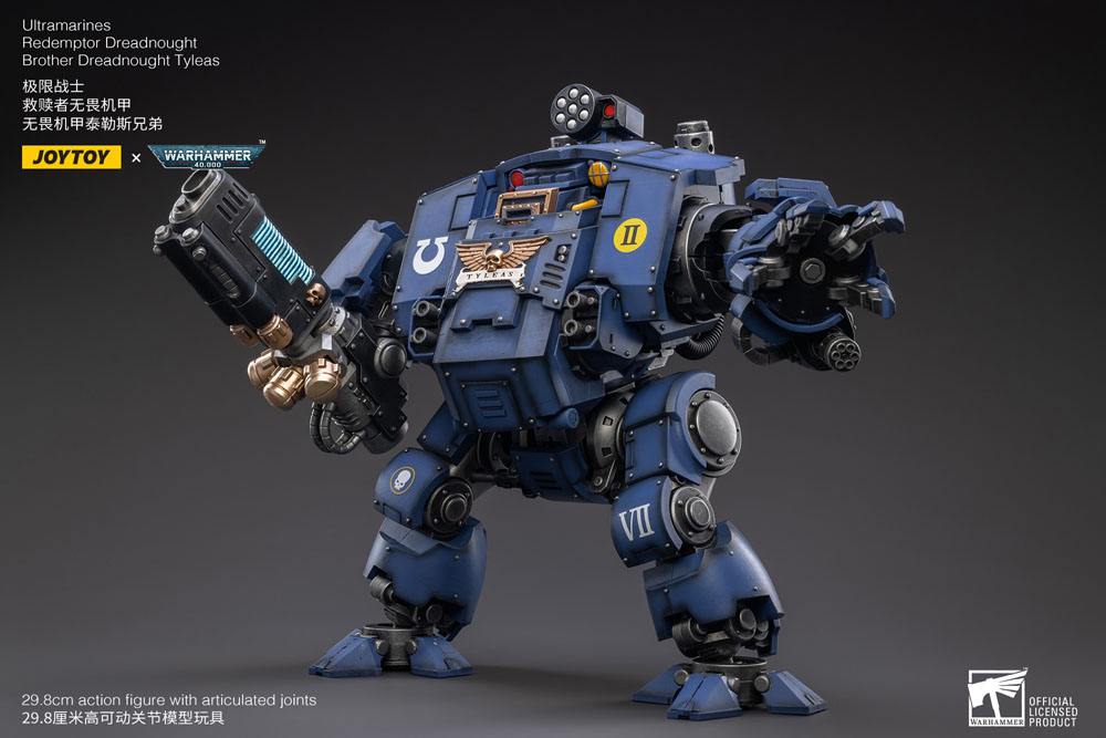 Warhammer 40,000 Actionfigur 1/18 Ultramarines Redemptor Dreadnought Brother Dreadnought Tyleas 30 cm Reproduktion