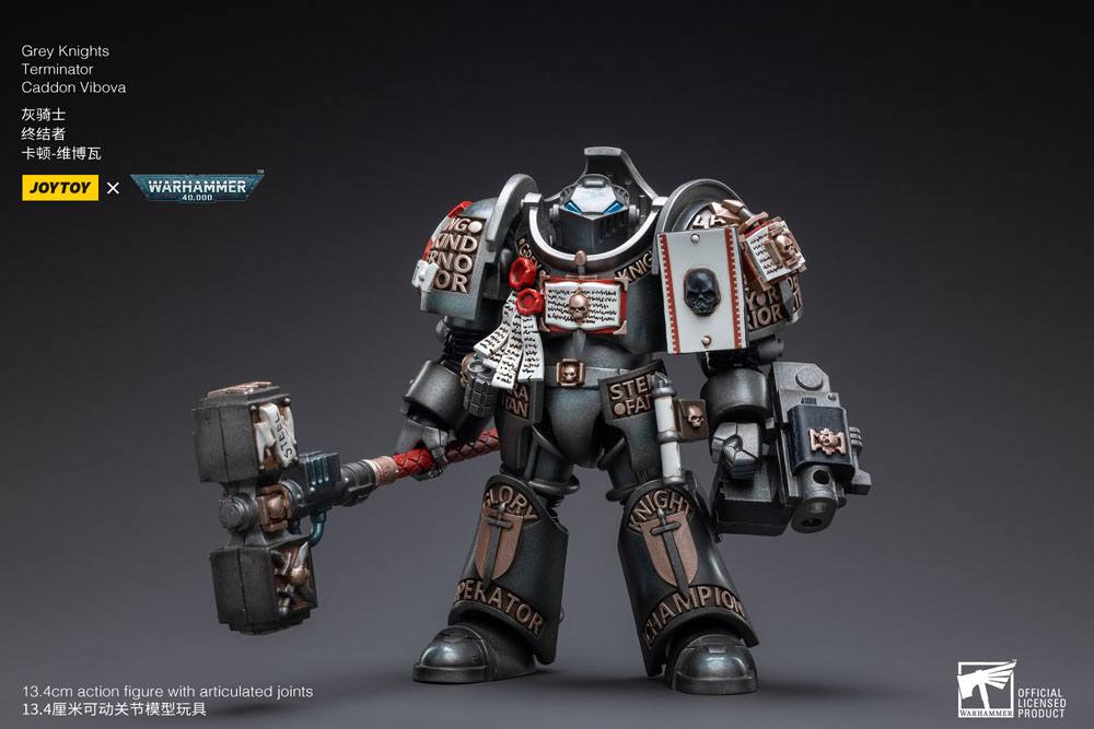 Warhammer 40k Actionfigur 1/18 Grey Knights Terminator Caddon Vibova 13 cm