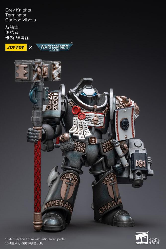 Warhammer 40k Actionfigur 1/18 Grey Knights Terminator Caddon Vibova 13 cm