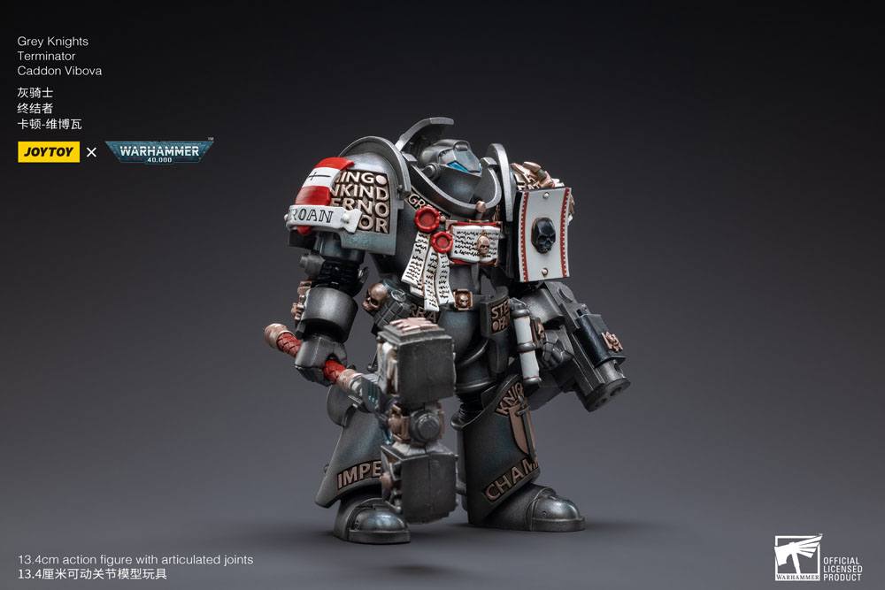 Warhammer 40k Actionfigur 1/18 Grey Knights Terminator Caddon Vibova 13 cm
