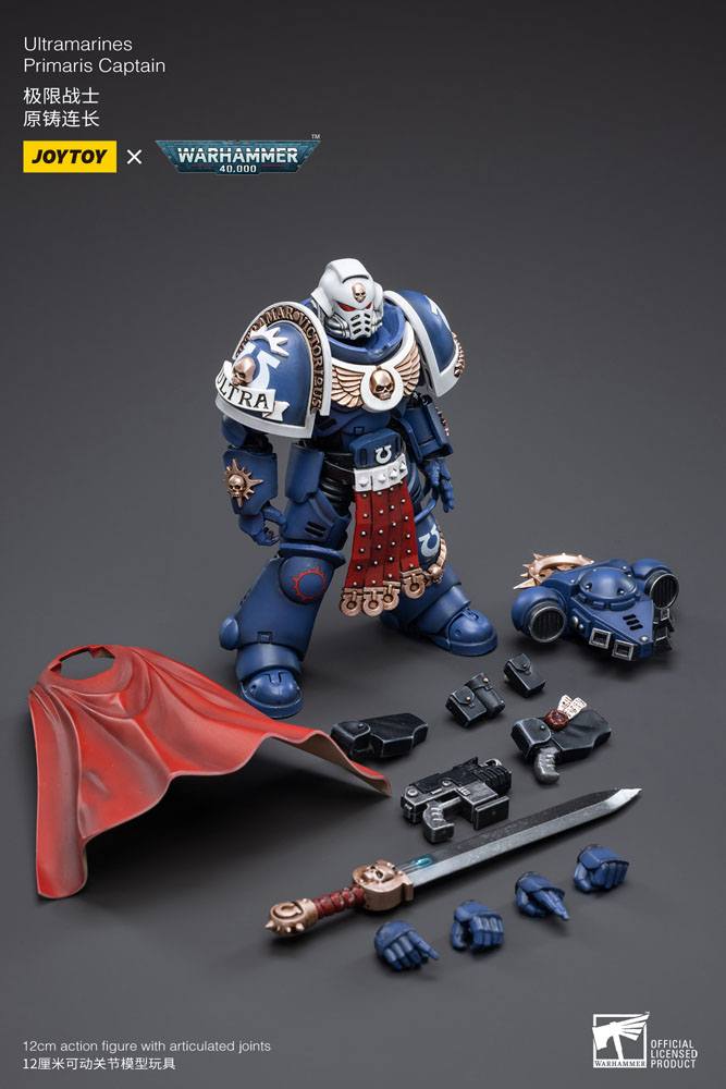 Warhammer 40k Actionfigur 1/18 Ultramarines Primaris Captain 12 cm