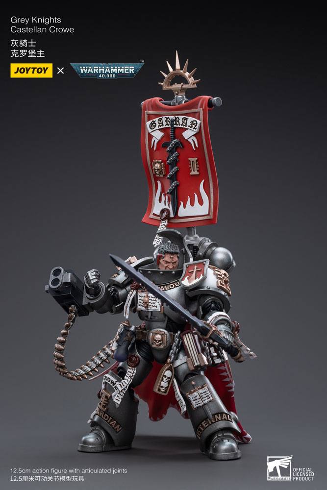 Warhammer 40k Actionfigur 1/18 Grey Knights Castellan Crowe 12 cm