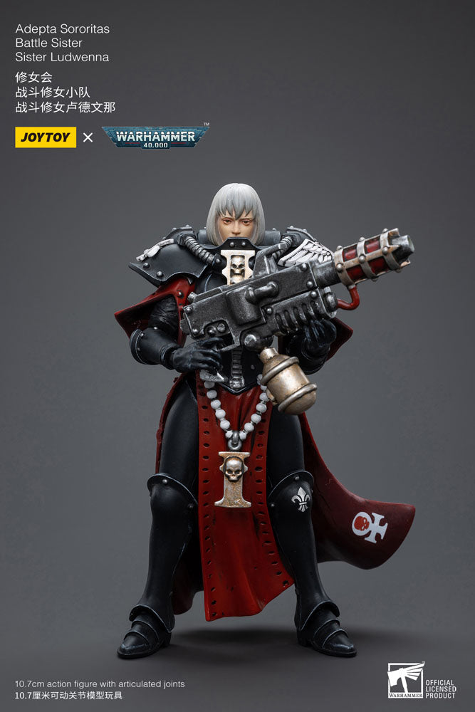 Warhammer 40k Actionfigur 1/18 Adepta Sororitas Battle Sister Sister Ludwenna 10 cm