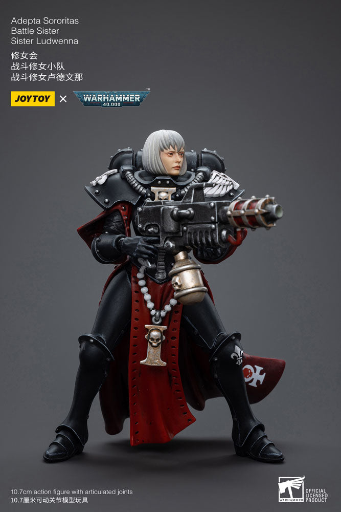 Warhammer 40k Actionfigur 1/18 Adepta Sororitas Battle Sister Sister Ludwenna 10 cm
