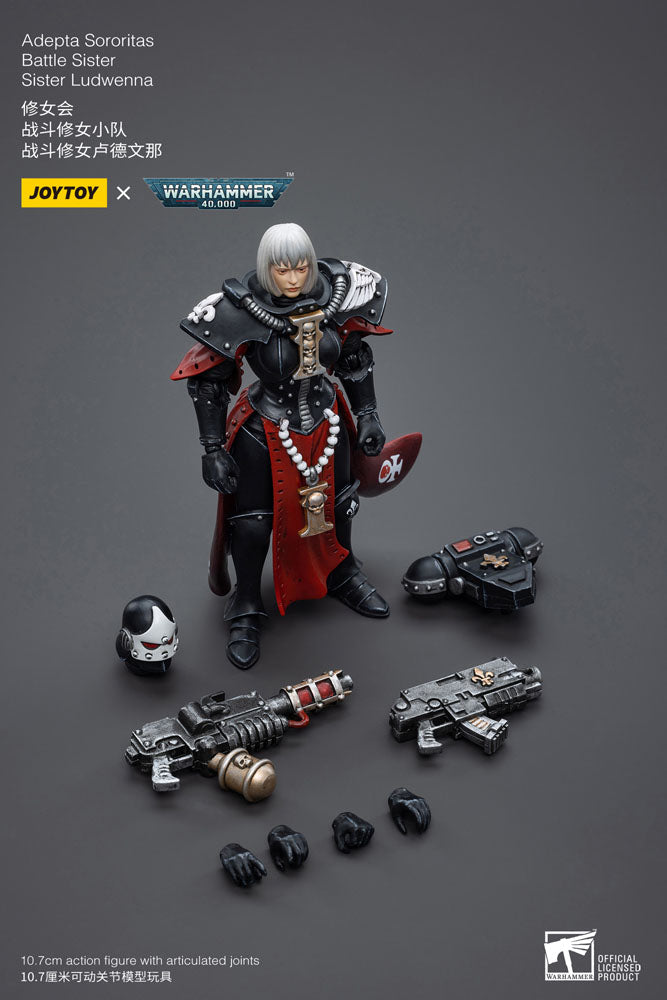 Warhammer 40k Actionfigur 1/18 Adepta Sororitas Battle Sister Sister Ludwenna 10 cm