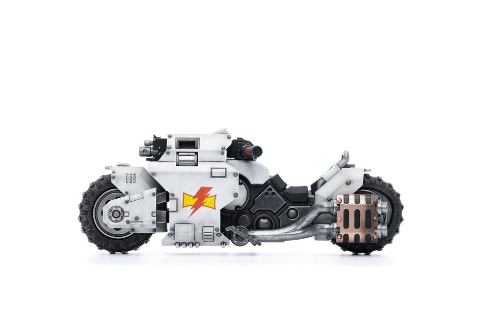 Warhammer 40k Fahrzeug 1/18 White Scars Raider-pattern Combat Bike 22 cm