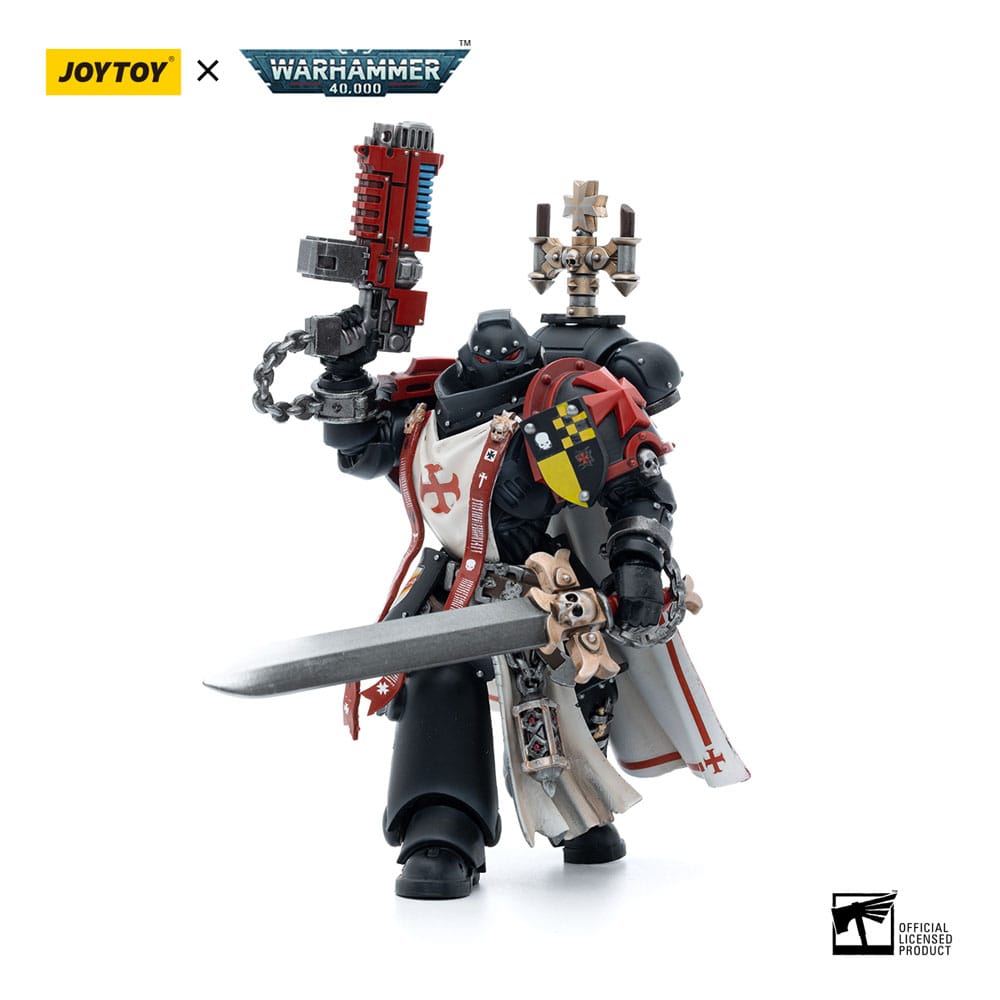 Warhammer 40k Actionfigur 1/18 Black Templars Sword Brethren Brother Lombast 12 cm