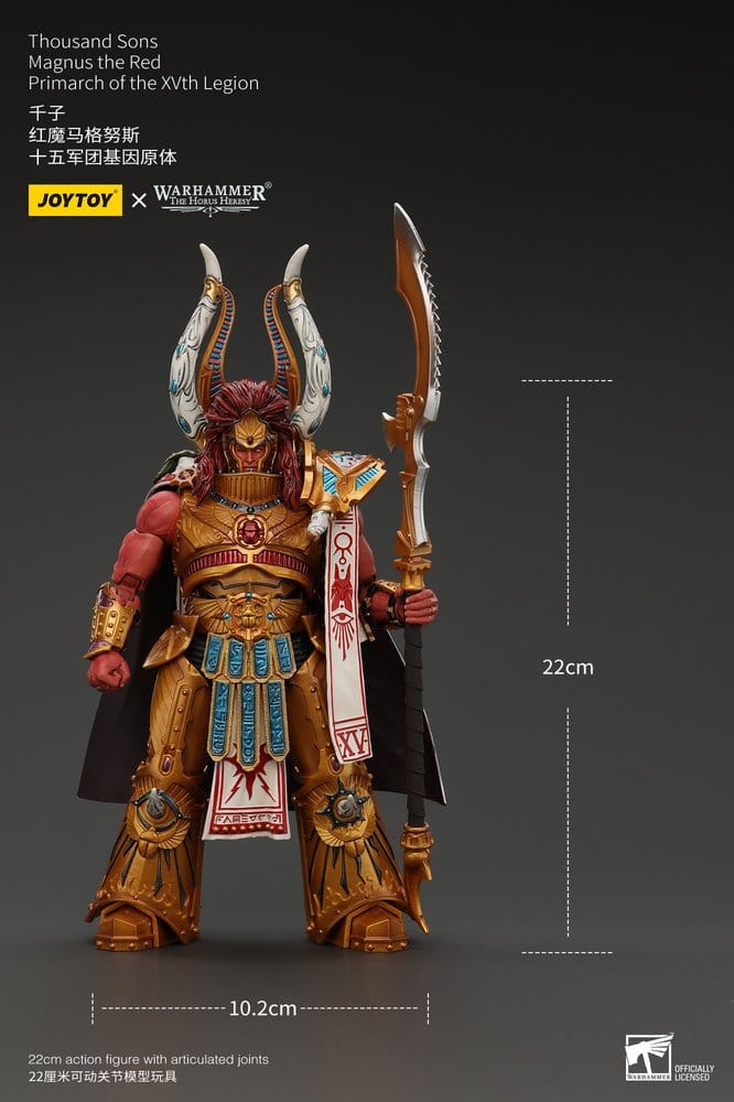 Warhammer The Horus Heresy Actionfigur 1/18 Thousand sons Magnus the Red Primarch of the XVth Legion 22 cm