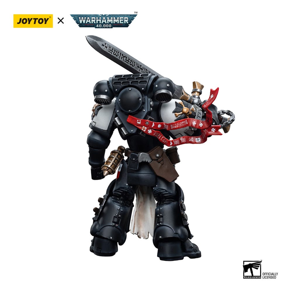 Warhammer 40k Actionfigur 1/18 Black Templars Emperor's Champion Bayard's Revenge 12 cm