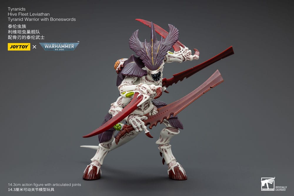 Warhammer 40k Actionfigur 1/18 Tyranids Hive Fleet Leviathan Tyranid Warrior with Boneswords 12 cm