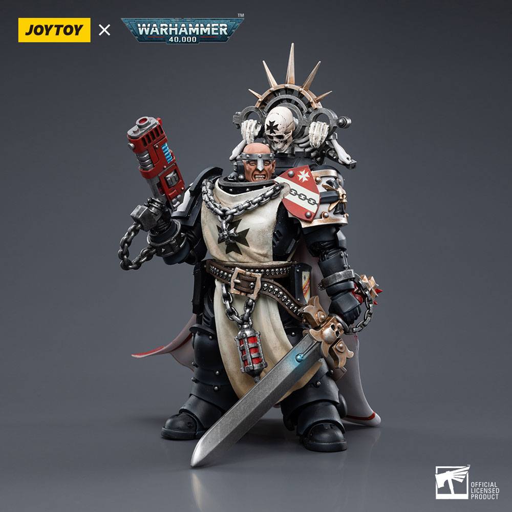 Warhammer 40k Actionfigur 1/18 Black Templars Marshal Baldeckrath 12 cm