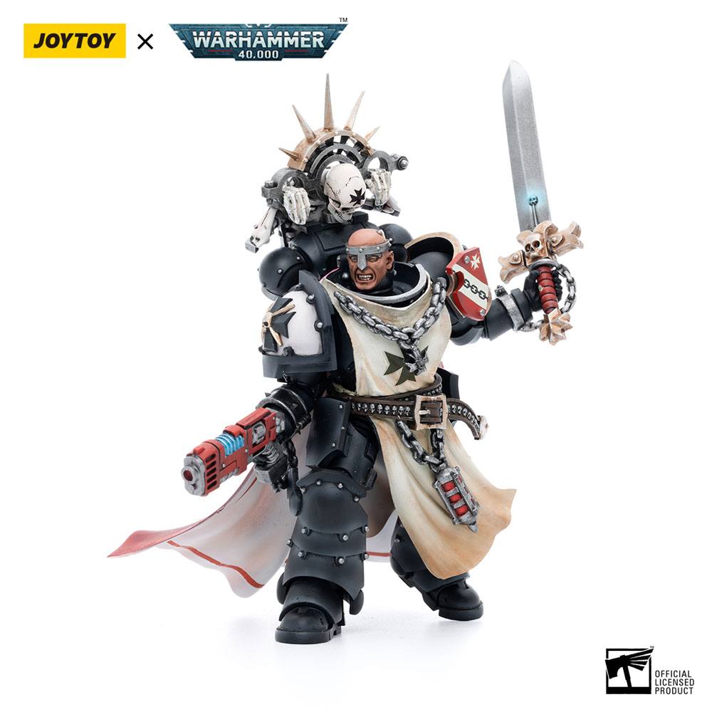 Warhammer 40k Actionfigur 1/18 Black Templars Marshal Baldeckrath 12 cm