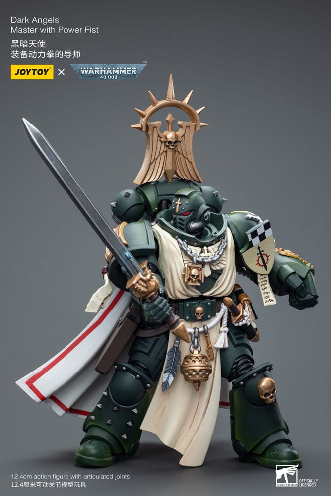 Warhammer 40k Actionfigur 1/18 Dark Angels Master with Power Fist 12 cm