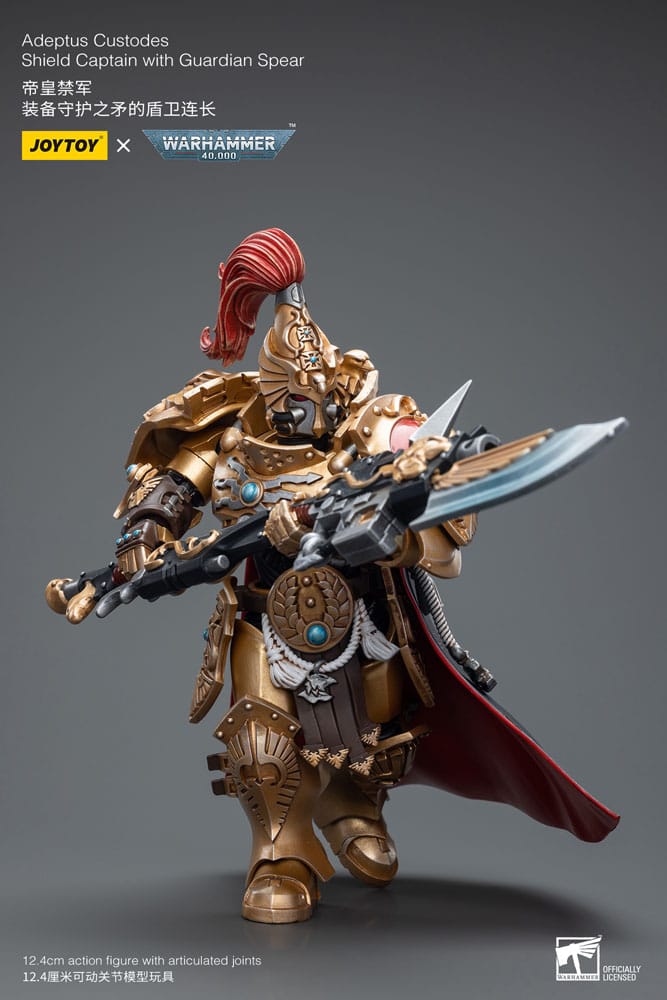 Warhammer 40k Actionfigur 1/18 Adeptus Custodes Shield Captain with Guardian Spear 12 cm