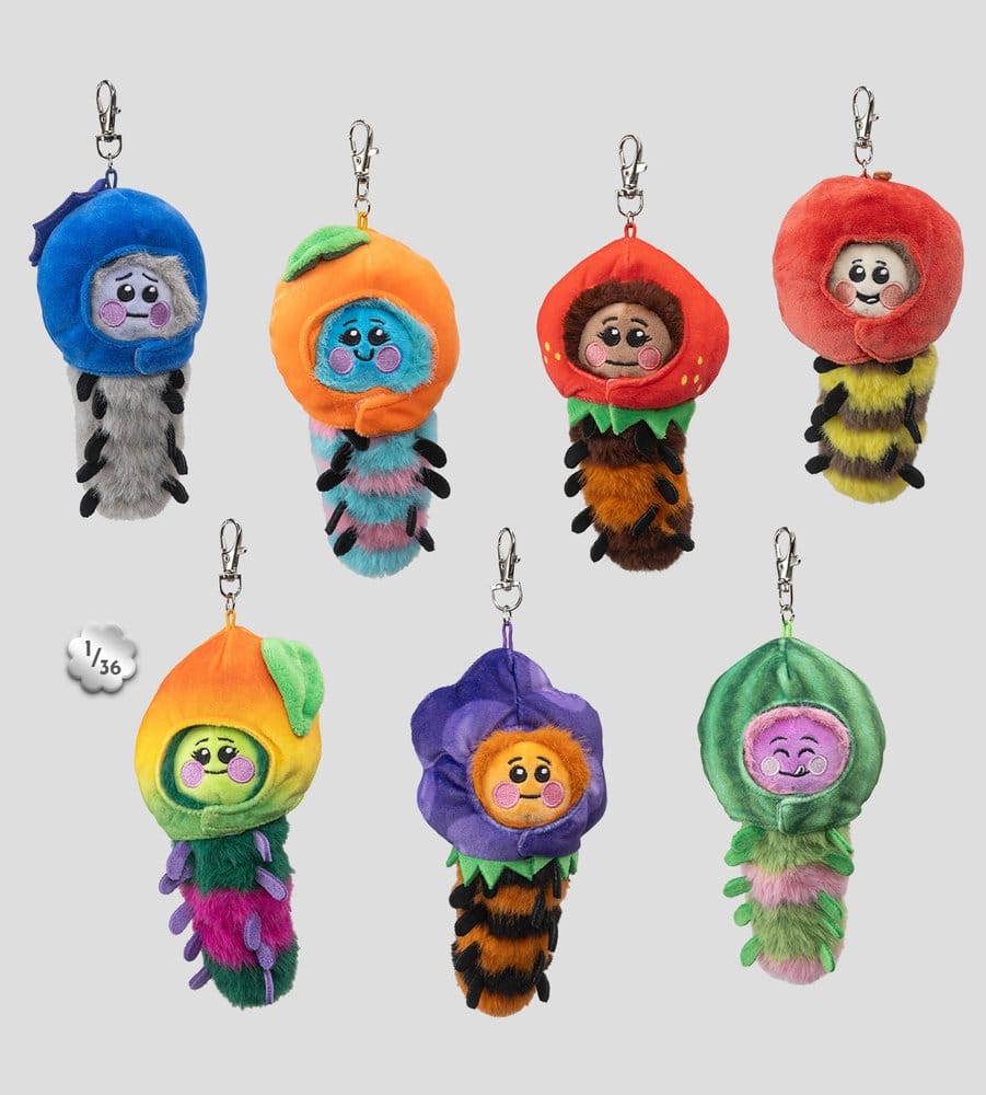 Wooly Bear and Friends Plüsch-Schlüsselanhänger S1 7 cm Blind Box Display (6)