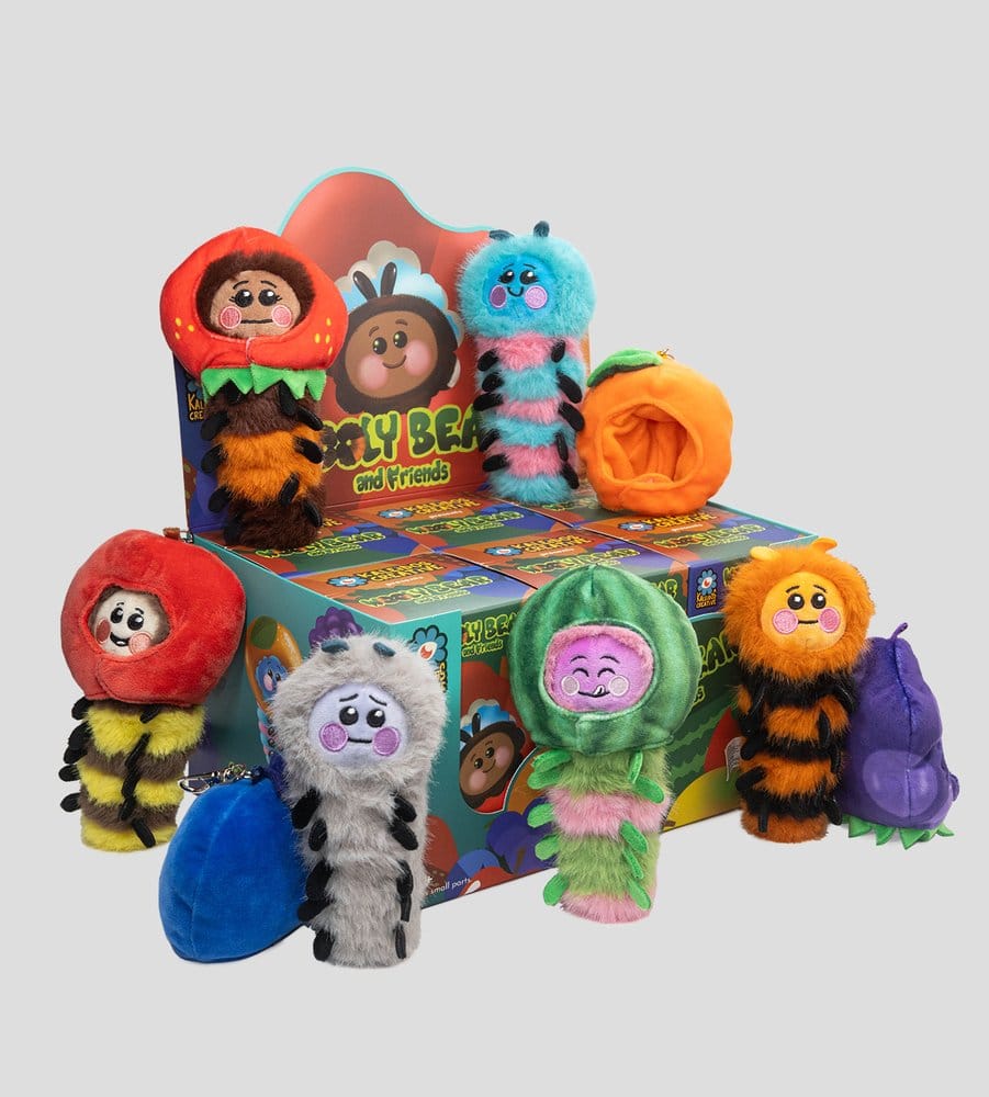 Wooly Bear and Friends Plüsch-Schlüsselanhänger S1 7 cm Blind Box Display (6)