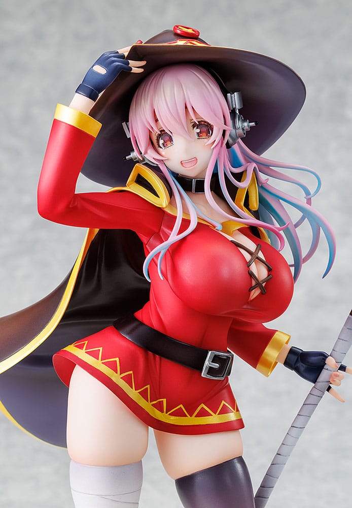 Super Sonico x Konosuba PVC Statue 1/7 Super Sonico Megumin collaboration Ver. 25 cm