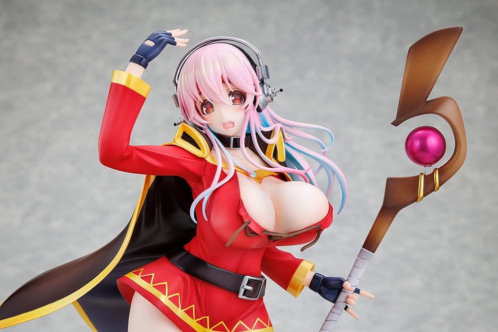 Super Sonico x Konosuba PVC Statue 1/7 Super Sonico Megumin collaboration Ver. 25 cm