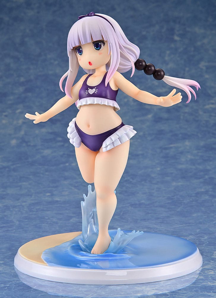 Miss Kobayashi's Dragon Maid PVC Statue 1/6 Kanna Kamui: Excited to Wear a Swimsuit at Home Ver. (Purple) 20 cm