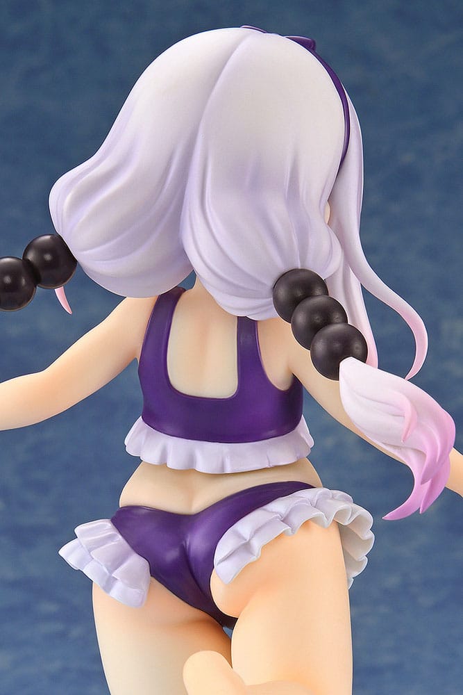 Miss Kobayashi's Dragon Maid PVC Statue 1/6 Kanna Kamui: Excited to Wear a Swimsuit at Home Ver. (Purple) 20 cm