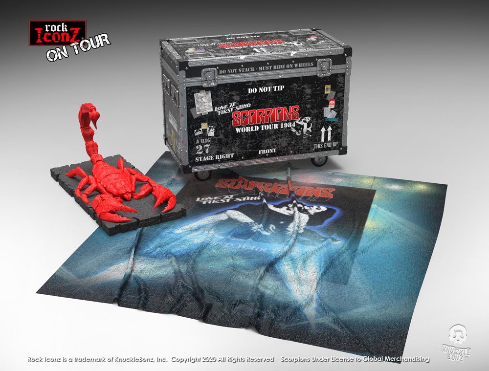 Scorpions Rock Ikonz On Tour World Tour 1984 Road Case Statue & Bühnenhintergrund Set