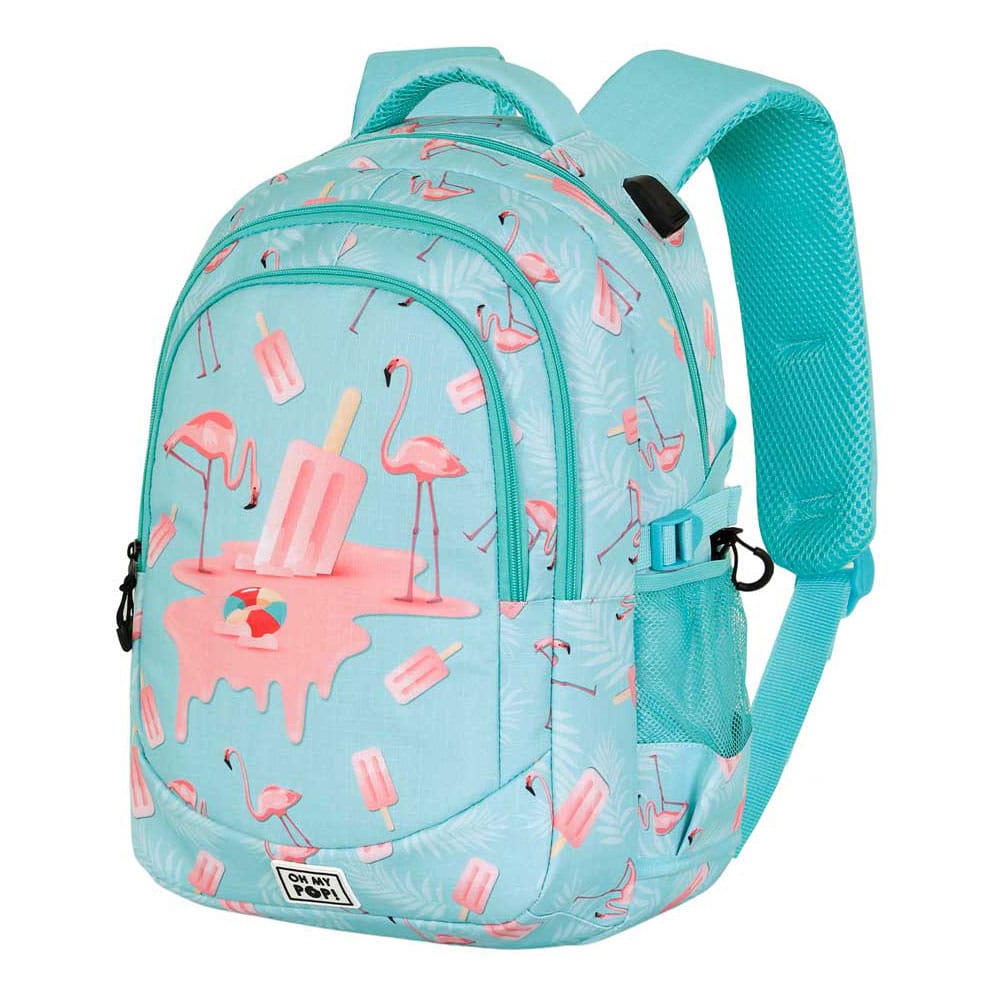 Oh My Pop! Plus Running Rucksack Ice Flamingo