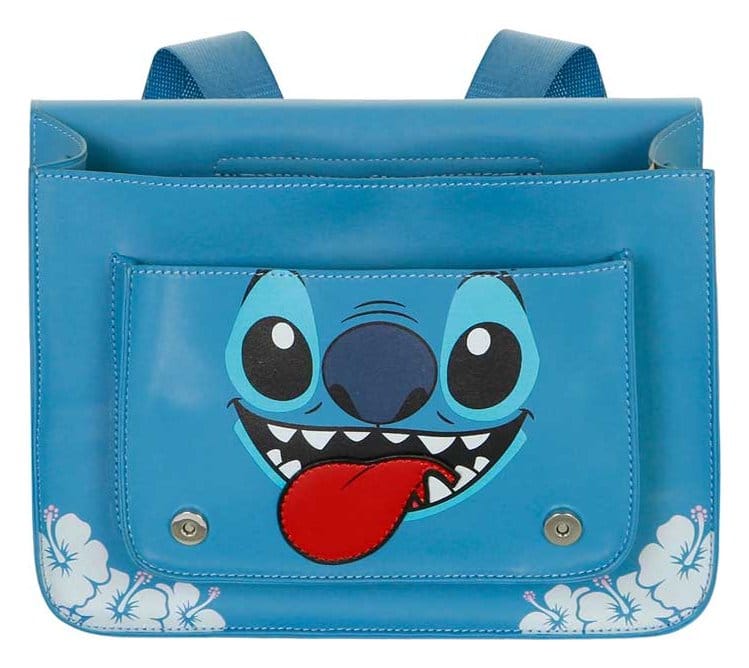 Lilo & Stitch Satchel Umhängetasche Rucksack Tongue Blue