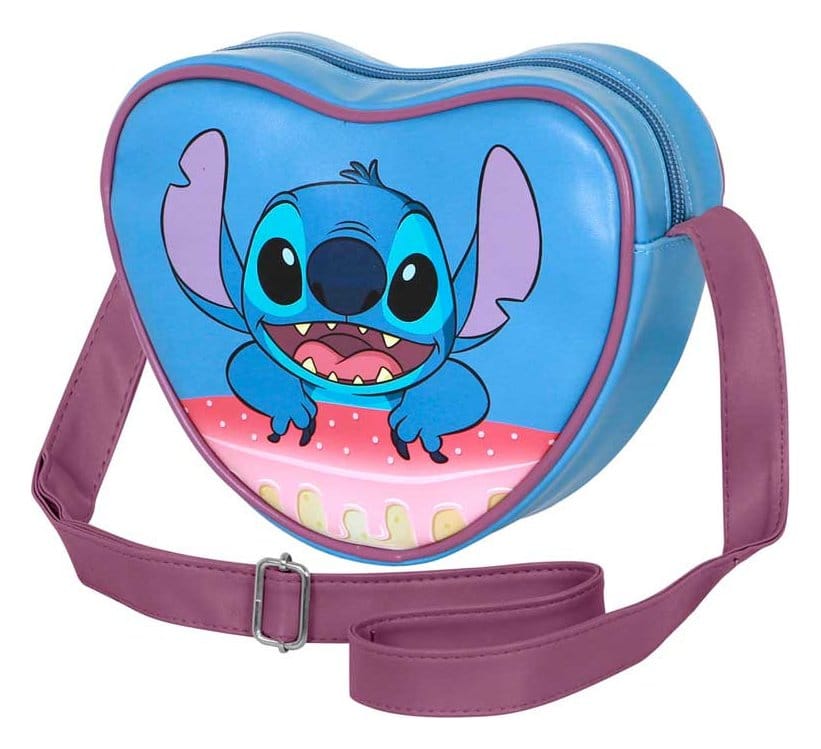 Lilo & Stitch Casual Heart Umhängetasche Cake Blue