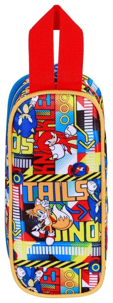 Sonic - The Hedgehog 3D Double Federmäppchen SEGA Unstoppable Blue