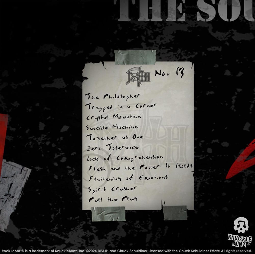 Death Rock Ikonz On Tour Road Case Statue & Bühnenhintergrund Set The Sound of Perseverance Tour 1998