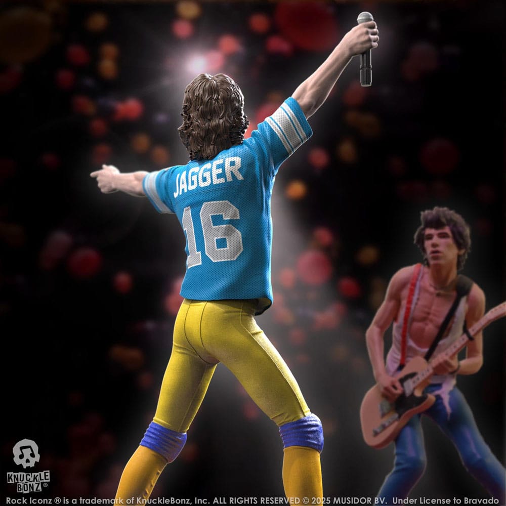 Rolling Stones Rock Iconz Statue Mick Jagger US Tour 1981 (Blue Jersey) 22 cm