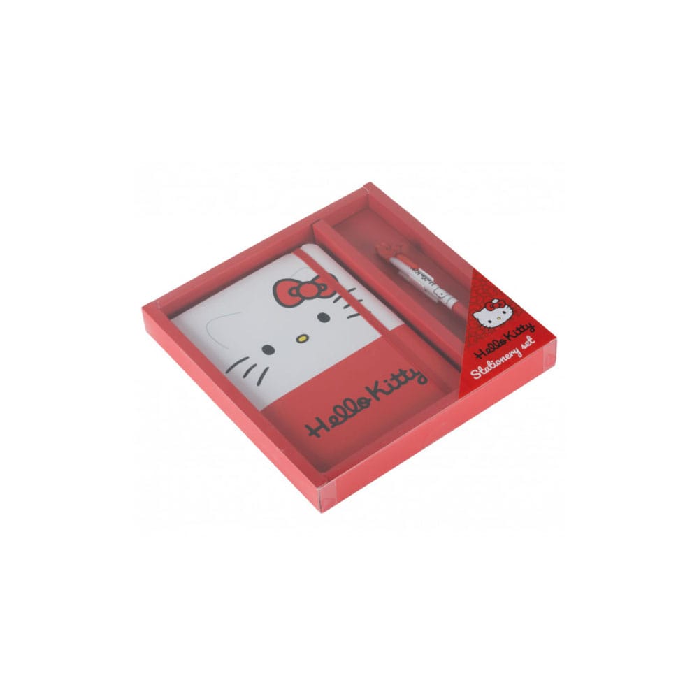 Sanrio Notizbuch mit Kugelschreiber Geschenk-Set Hello Kitty