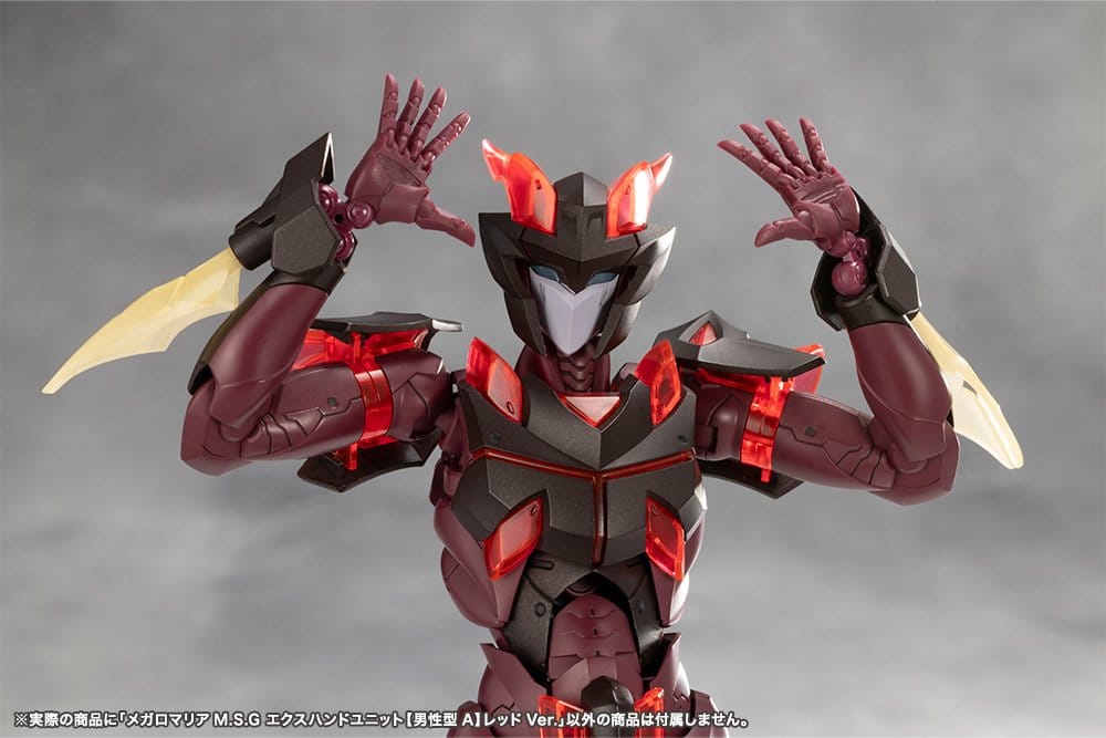 Megalomaria Unlimited Universe Model Kit Zubehör-Set Ex Hand Unit Male Type A Red Ver.