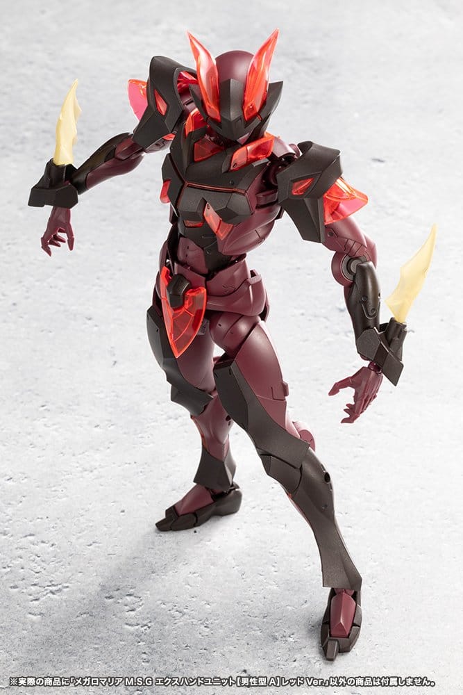 Megalomaria Unlimited Universe Model Kit Zubehör-Set Ex Hand Unit Male Type A Red Ver.
