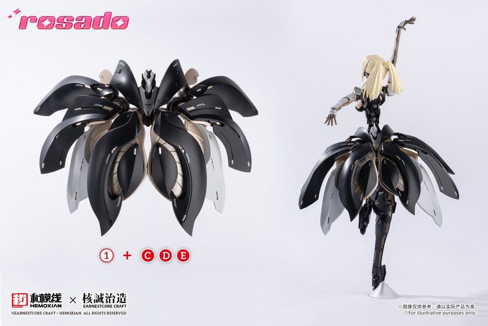 Original Character Plastic Kit 1/10 Rosado Project RS-03 Starflower Lily MK3 20 cm