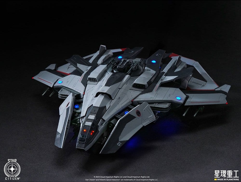 Star Citizen Plastic Pre-assembled Model Kit 1/100 Anvil F8C Lightning Pre-Assembled Finished Model Ver. 25 cm