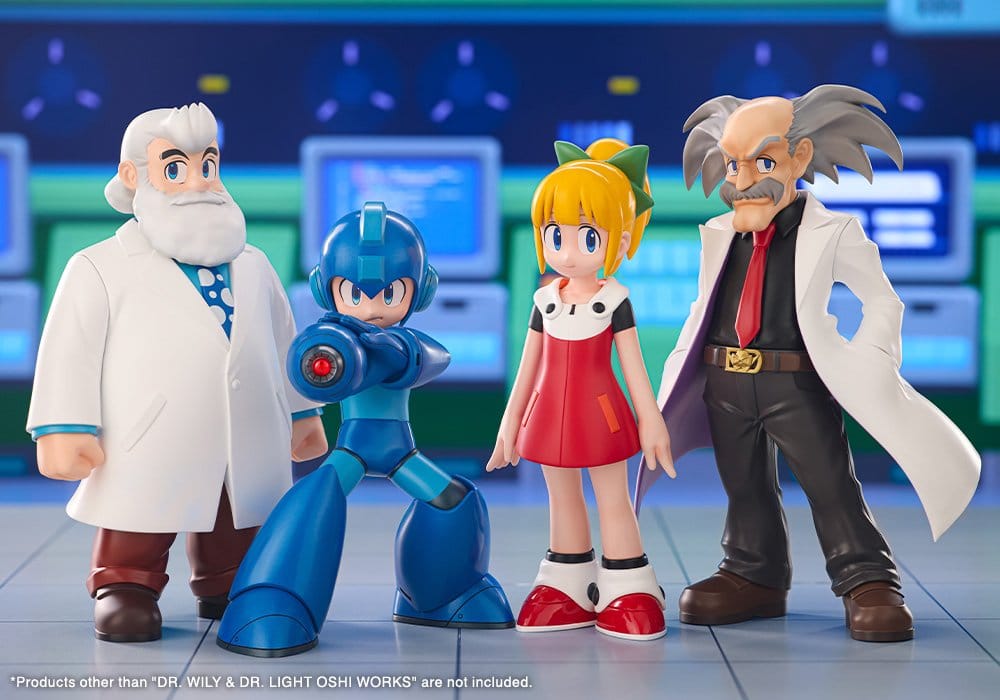Mega Man Oshi Works PVC Figuren 2er-Pack Dr. Wily & Dr. Light