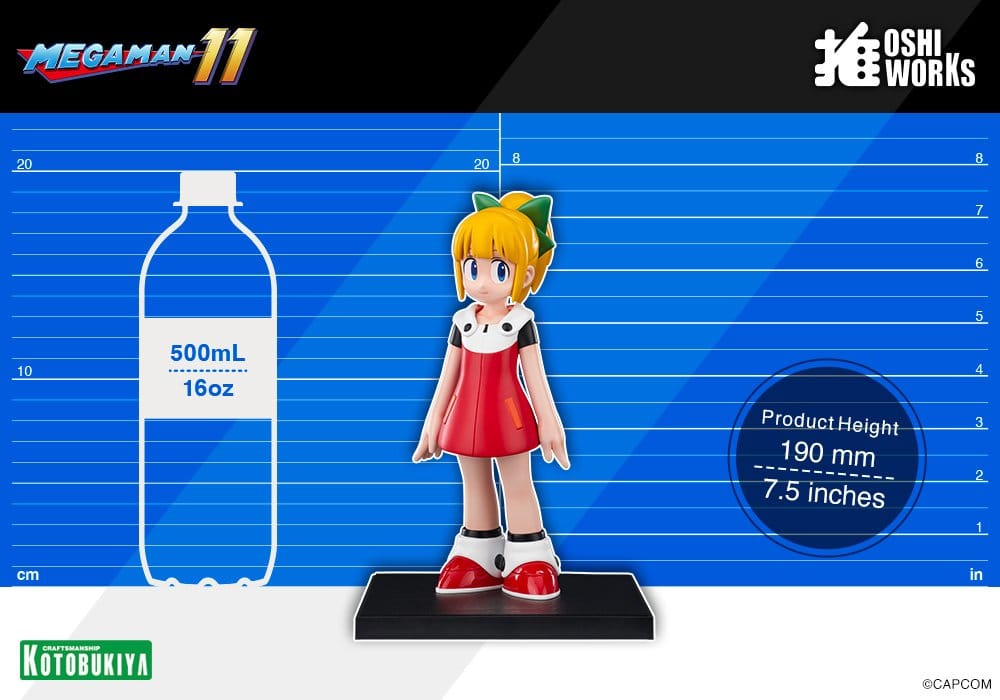 Mega Man Oshi Works PVC Figur Roll 19 cm