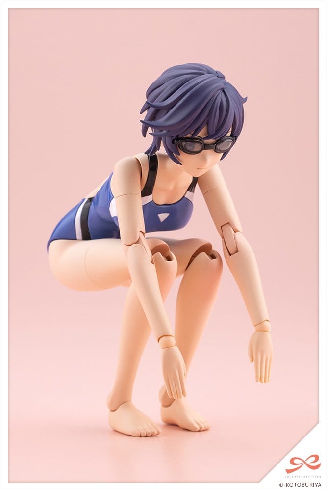 Sousaishojoteien Plastic Model Kit 1/10 Rui Saotome Touou High School Competitive Swimsuit 16 cm