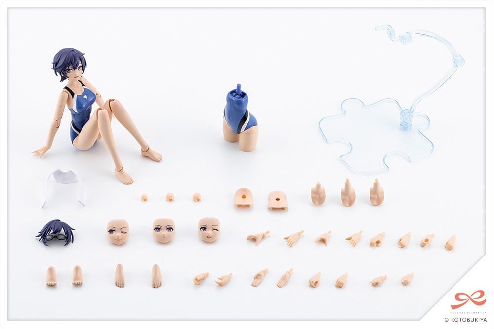 Sousaishojoteien Plastic Model Kit 1/10 Rui Saotome Touou High School Competitive Swimsuit 16 cm