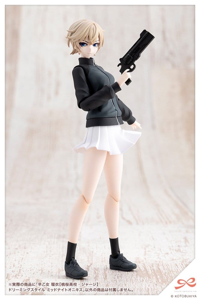 Sousai Shojo Teien Plastic Model Kit 1/10 Rui Saotome Touhou High School Tracksuit Dreaming Style Midnight Onyx 16 cm