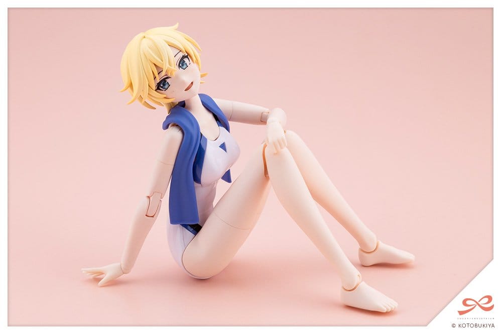 Sousaishojoteien Plastic Model Kit 1/10 Rui Saotome Touou High School Competitive Swimsuit Dreaming Style White Dolphin 16 cm