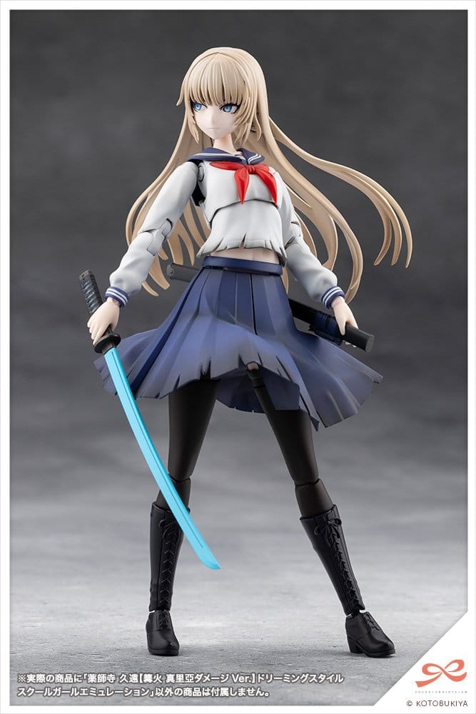 Sousai Shojo Teien Plastic Model Kit 1/10 Kuon Yakushiji Maria Kagaribi Damage Ver. School Girl Emulation 16 cm