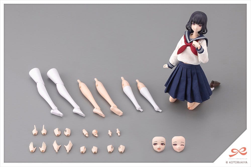 Sousaishojoteien Plastic Model Kit 1/10 Kiru Pla Kuon Yakushiji Touou High School Uniform 16 cm