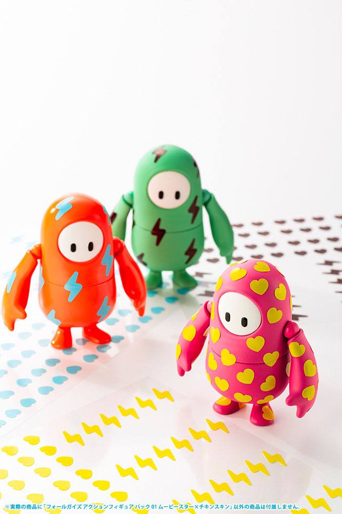 Fall Guys: Ultimate Knockout Actionfigur 1/20 Pack 01 Movie Star / Chicken Skin 8 cm