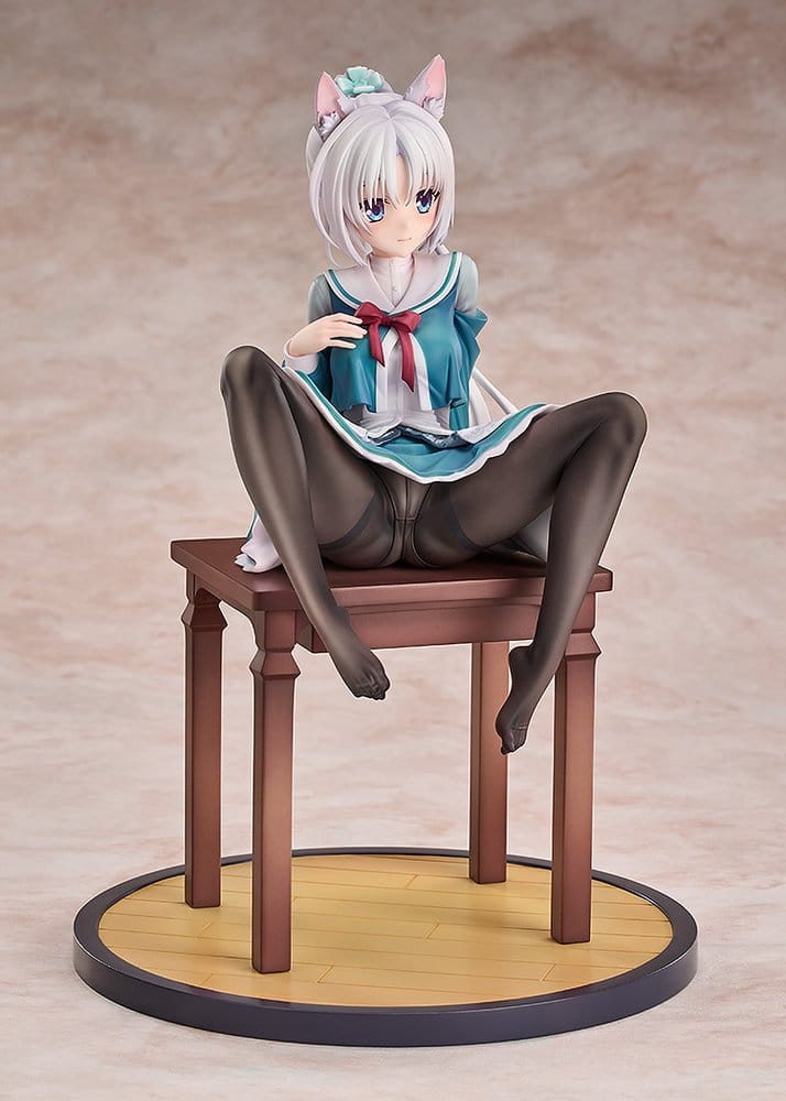 Senren*Banka PVC Figur 1/7 Yoshino Tomotake Animal Ears School Uniform Ver. 21 cm