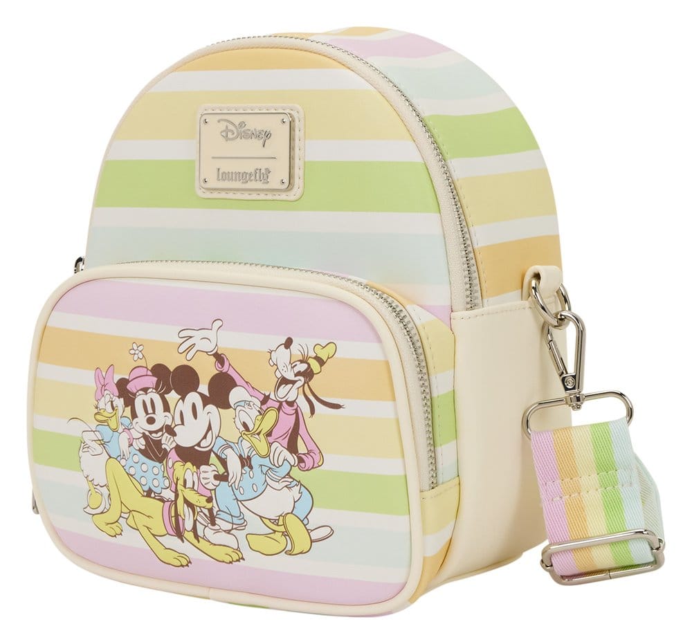 Disney by Loungefly Umhängetasche Mickey and Friends Rainbow Stribes