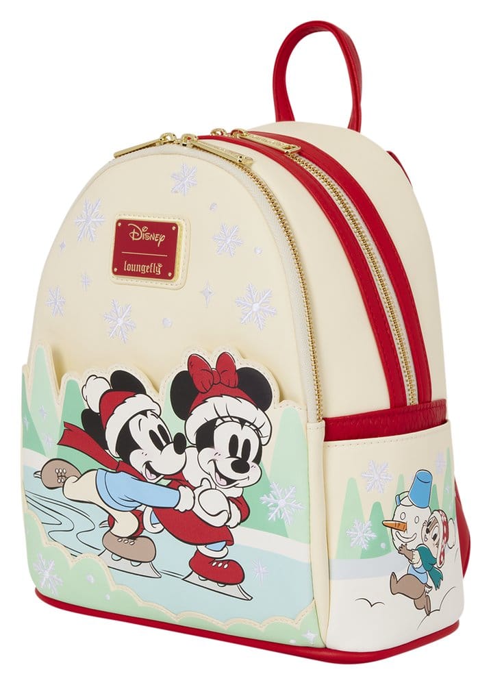 Mickey & Friends by Loungefly Mini Rucksack mit Haarband Halterung Ice Skating